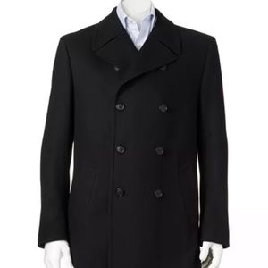 Men’s Billy London Double-breasted Coat. Size M